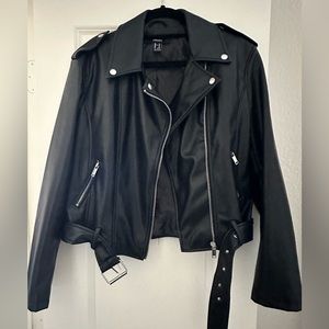 Faux leather jacket